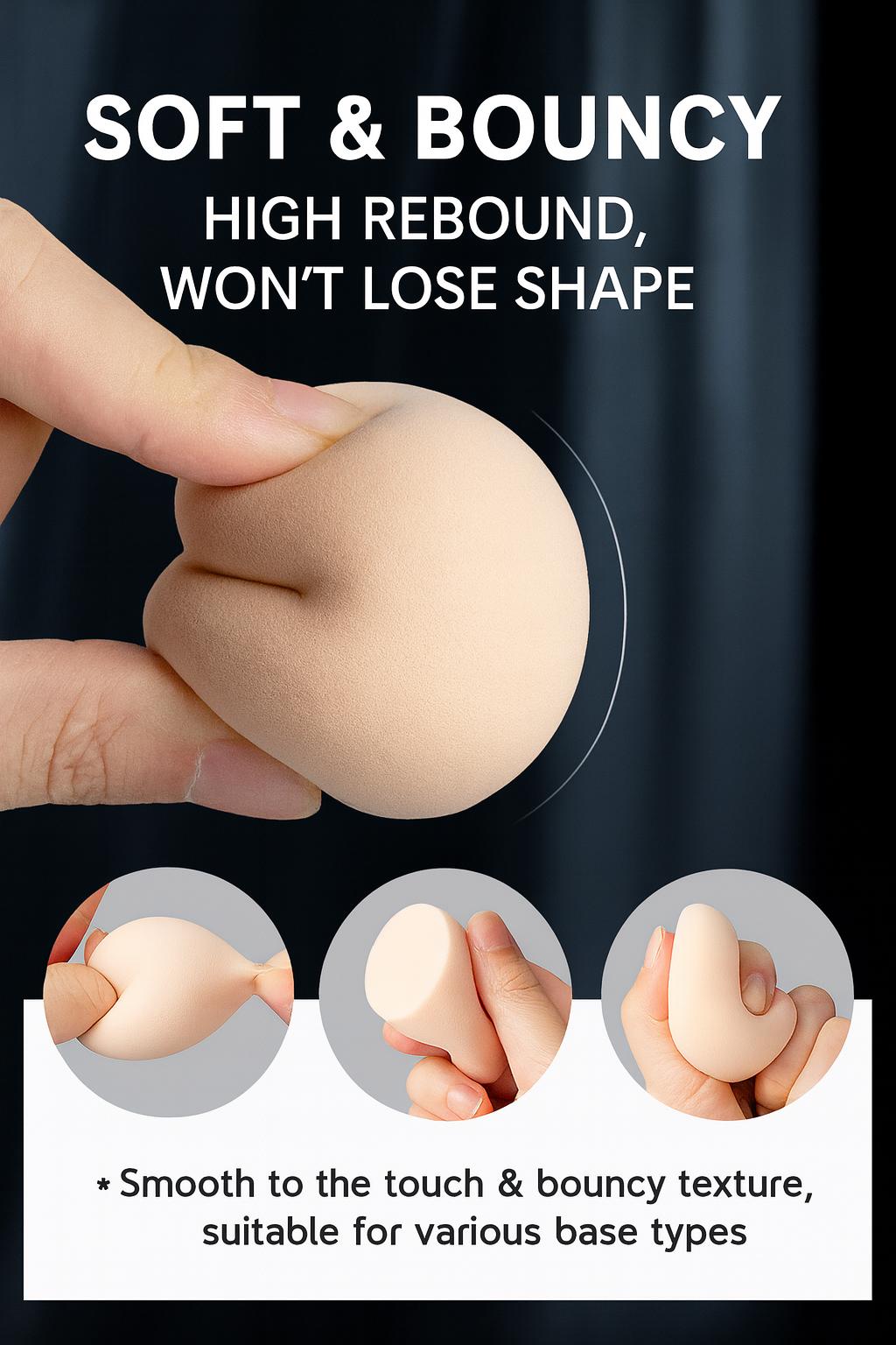 Makeup Sponge Set | Soft Beauty Blender for Flawless Foundation