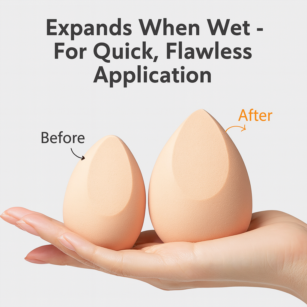 Makeup Sponge Set | Soft Beauty Blender for Flawless Foundation